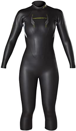 New NeoSport Women's Full Body Triathlon Wetsuit - 5/3mm Ultra Light Neoprene Black size 4