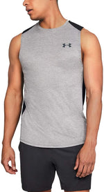 New Under Armour Men's Mk1 Sleeveless T-Shirt Black/Gray Size XL