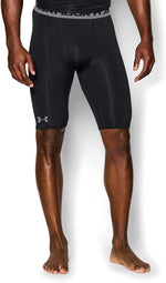NewUnder Armour Men's Small HeatGear Armour Compression Shorts Long Blk/Gry