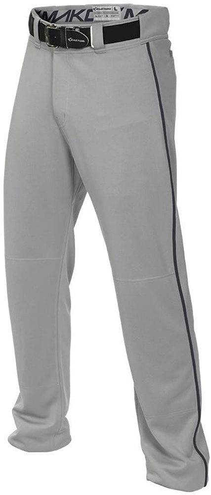 New  Easton Baseball Mako 2 Piped Pants Adult Large Grey/Navy
