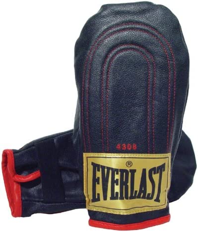 New Everlast Genuine Leather Speed Bag Gloves OSFM Black/Red
