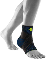 New Bauerfeind Sports Ankle Support Breathable Compression Large Left Navy/Green