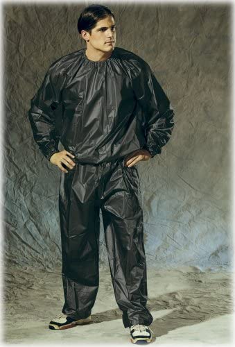 New Everlast Deluxe EVA Sauna Suit (Medium/Large, Black)