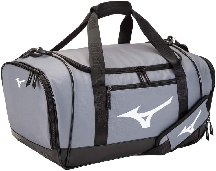 New Mizuno All Sport Duffle Bag L 18.5" x H 9.5" x W 12" Charcoal/Black