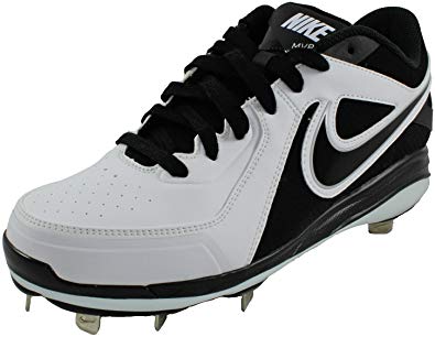 New Nike Air MVP Pro Metal Mens 8.5 Baseball Cleats White/Black
