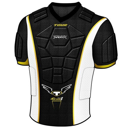 New Tour Hockey Grunt RTX-5 Adult Small Upper Body Protector Black/White