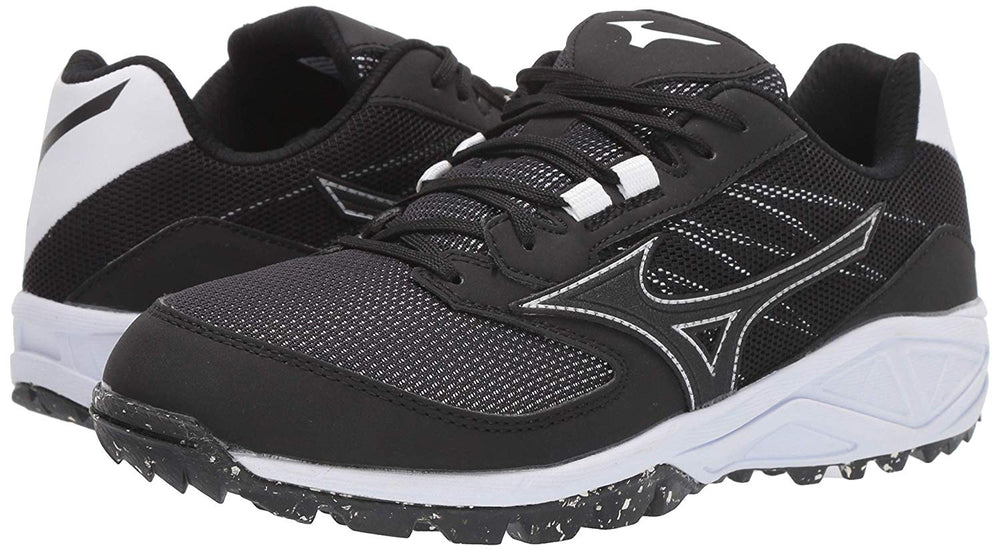 New Mizuno Dominant AS Womens 7 Fastpitch Softball Molded Cleat Black/White