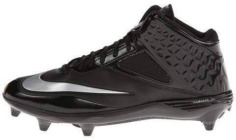 New Nike Womens 15 Lunar Code Pro 3/4 Football Cleats Black/Silver