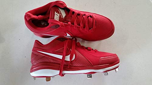 New Nike Air MVP Pro Metal 524641 Men's 10 Baseball Red/White Metal Cleats