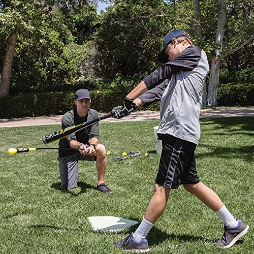 New SKLZ Hitting Stick Batting Swing Trainer for Baseball 54 Inch Black/Yellow