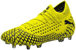 New PUMA Future 4.1 Netfit FG/AG Men 11.5 Soccer Molded Cleats Yellow/Black