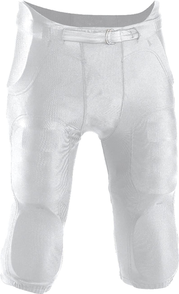 New Riddell Boys' Integrated Football Pants, 7 Pads and Belt, Youth (White, X-Large)