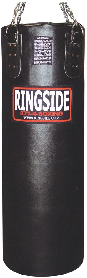 New Other Ringside Unfilled Leather Heavy Bag 14in x 42in Black/Red