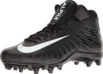 New Nike Men's 12.5 Alpha Menace Varsity Mid Molded Football Cleats  Black/White