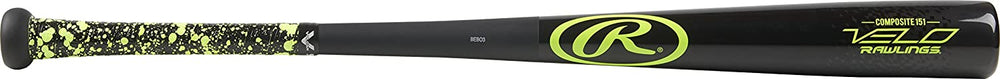 New Rawlings Y151CV Velo Senior League Composite Wood Baseball Bat (-5) Black/Green