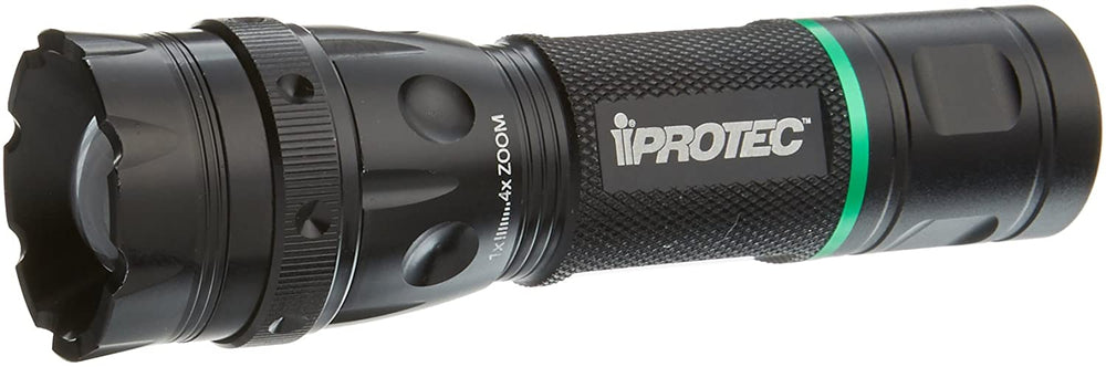 New Other iProtec LG170 Tactical Flashlight, Black/Green 4 X Adjustable Zoom
