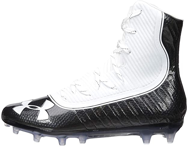 New Under Armour Men's Highlight Mc Football Shoe Size 10.5 Black/White