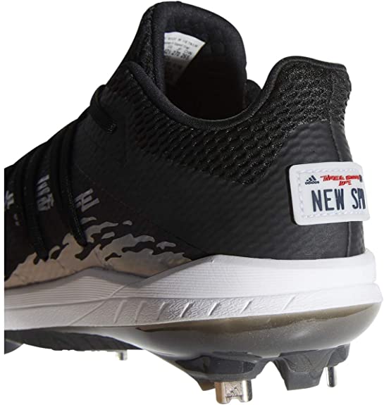 New adidas Men's Afterburner 6 Metal Baseball Cleats Size 13 Black/Silver