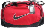 New Nike Brasilia 5 Medium Duffle Bag Red/Black 3 Pocket with Ventilation