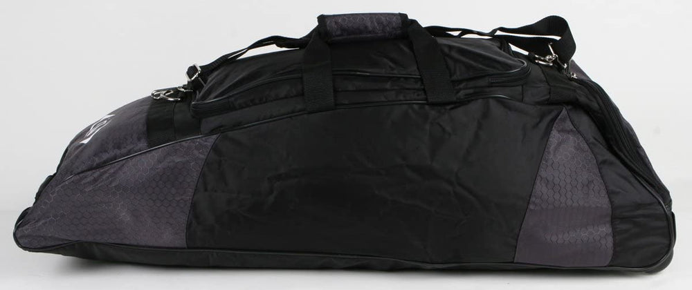 New Diamond Rival Wheeled Bat Bag Baseball Black/White Size: 36"L x 10"W x 12"H.