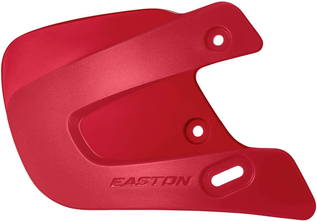 New Easton Batting Helmet Extended Jaw Guard Right Handed Batter Red
