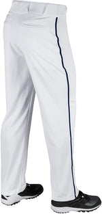 New CHAMPRO Boys' Youth Triple Crown Open Bottom Piped Baseball Pants Sm Wht/Nvy