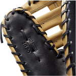 New Wilson A2000 SuperSkin 1st Base Baseball Glove Series RHT 12.5 In Black/Tan