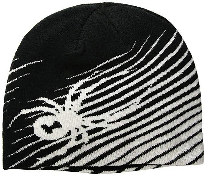 New Spyder Throwback Hat (Big Kids) 626508 Black/White OSFA Glow in the Dark