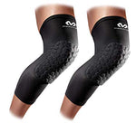 New McDavid 6446 Hex Knee Pads Compression Leg Sleeve Pair X-Large Black