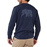 New The Normal Brand Vintage Brand Long Sleeve Tee, Navy (Large)
