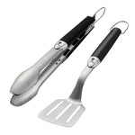 New Weber 6645 Original Portable Stainless Steel Barbecue Tool Set Black/Silver