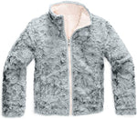 Used North Face Girls' Reversible Mossbud Swirl Jacket X-Large Pink/Gray