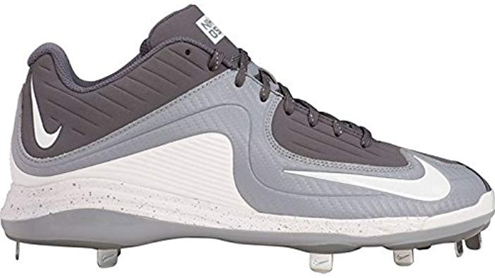 New Nike Air Pro Metal 2 Grey/White Sz 10 Baseball Cleats
