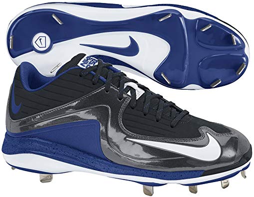 New Nike Air Pro Metal 2 Black/Royal Size 9.5 Baseball Cleats