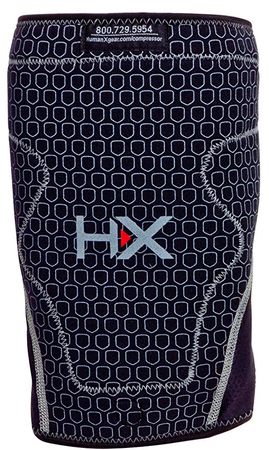New HumanX The Compressor Pro Performance Knee Sleeve 7048540 Black X-Large
