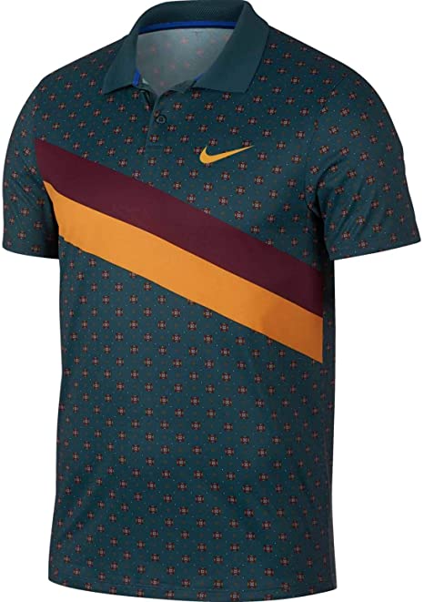 Good Nike Court PS Men's Tennis Polo - Night Shade / Gold Size XXL