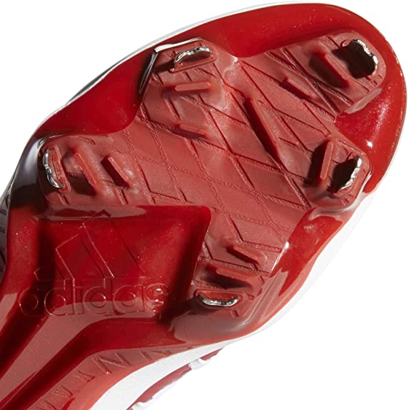 New adidas Men's Afterburner 6 Sneaker Baseball Cleats Size 11.5 Red/White