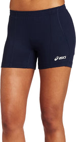 New Asics Women s X Small Baseline Volleyball Shorts Navy PremierSports