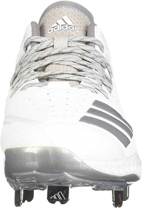 New adidas Men's Icon Bounce Baseball Cleats Size 16 White/Silver