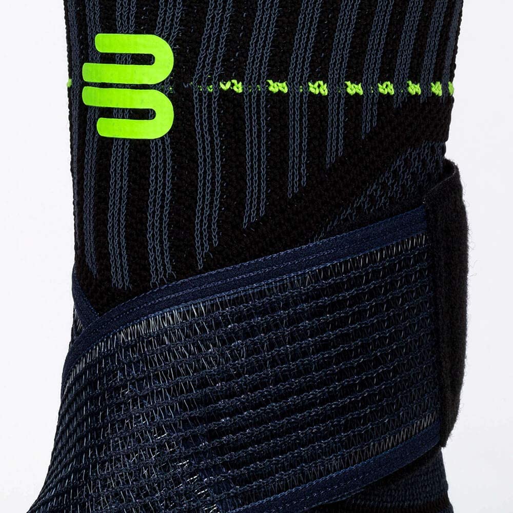 New Bauerfeind Sports Ankle Support Breathable Compression Large Left Navy/Green