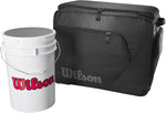 New Wilson Ball Bucket Bag, Black, 27" L x 14.5" W x 20.5" H Black