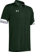 New Under Armour Men's UA Trophy Polo Large Dark Green/ White Logo