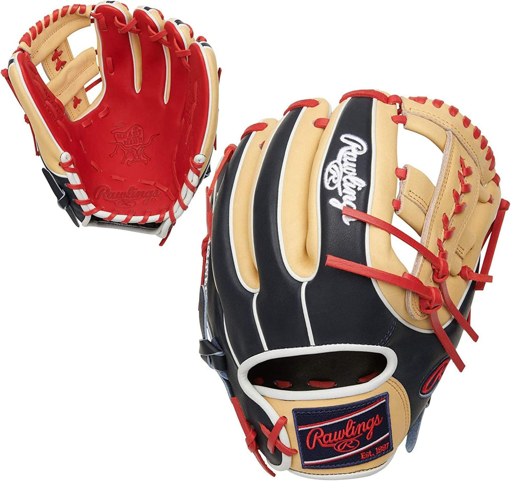 New Rawlings Heart of The Hide Baseball Glove Series Traditional Break-in 2022 Red/Black Limited RHT