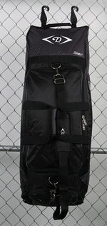 New Diamond Rival Wheeled Bat Bag Baseball Black/White Size: 36"L x 10"W x 12"H.