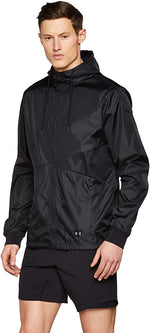 New Under Armour Men's Sportstyle Windbreaker Zip Up Sweatshirt XXL Black