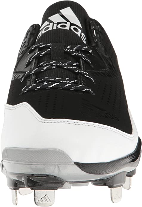 New Adidas Mens 10.5 PowerAlley 4 Baseball Cleat SS Blk/Wht Q16481