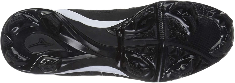 New Mizuno Men's 9-spike Advanced Dominant Tpu Molded Baseball Cleat Sz6 Blk/Wht
