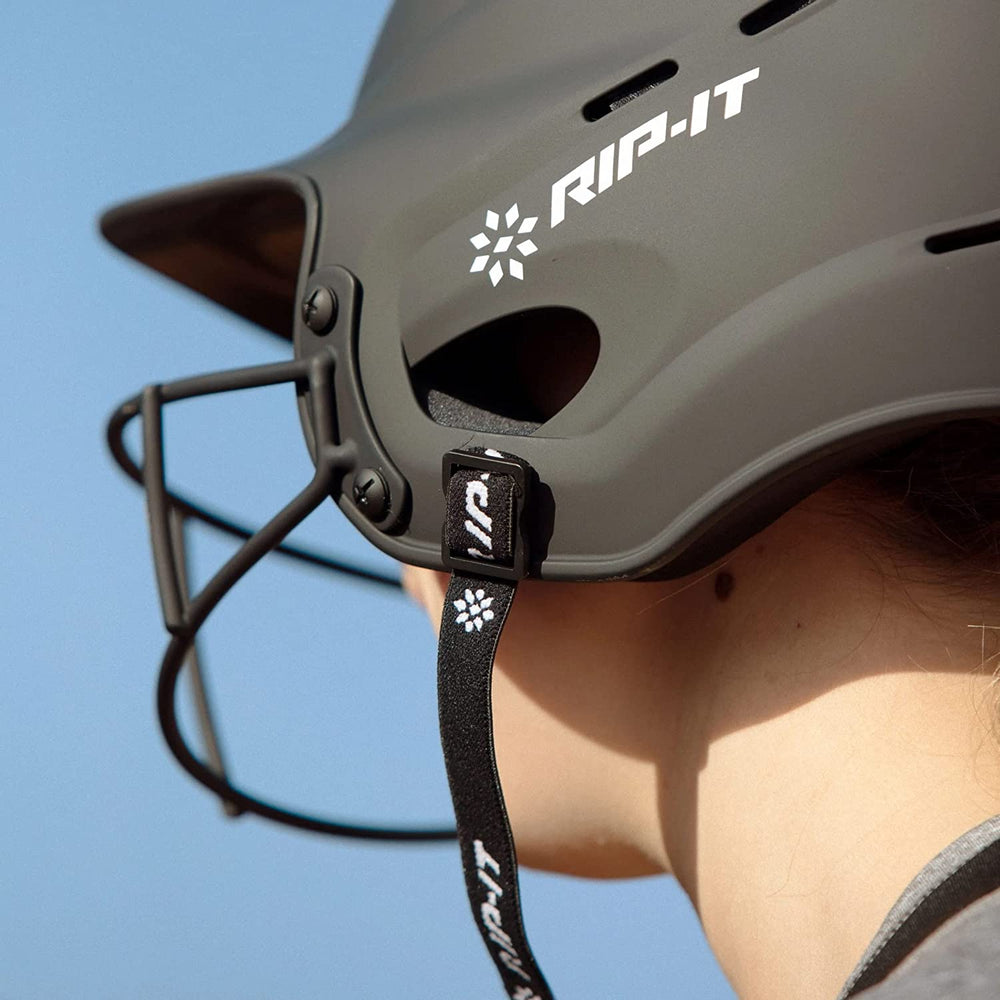 New RIP-IT | Vision Pro Softball Batting Helmet | Matte | Lightweight Womens Sport Equipment S/M Charcoal