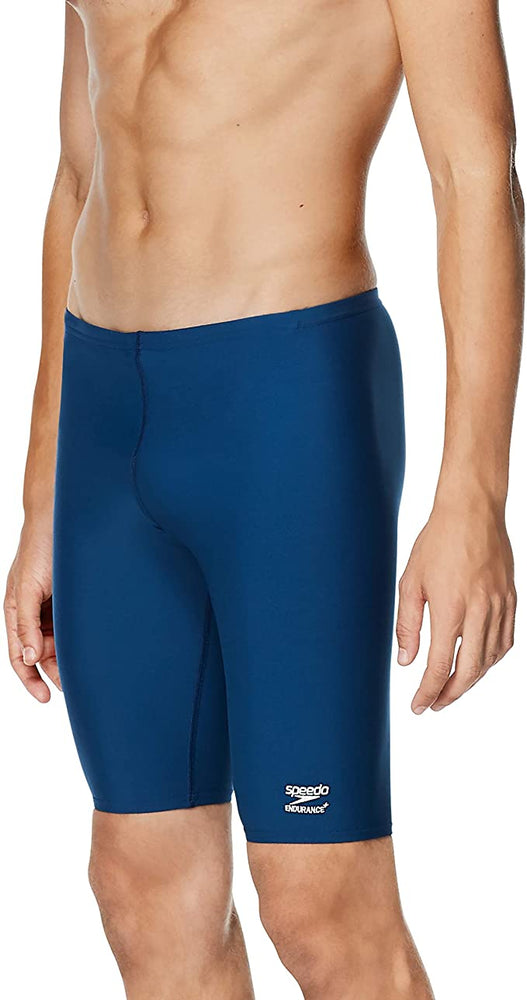 New Speedo Men's Swimsuit Jammer Endurance+ Solid USA Adult Size 34 Navy