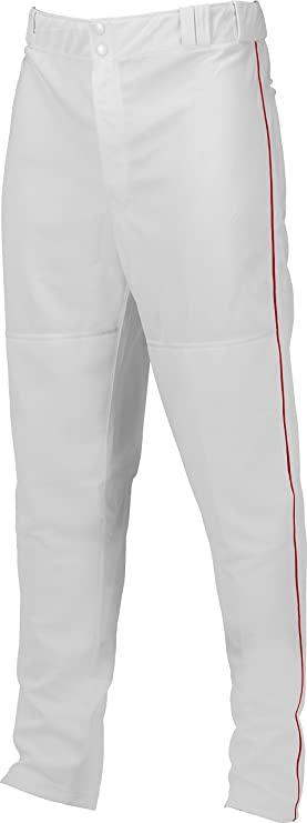 New Marucci Youth Elite Double Knit Piped Baseball Pant Large White/Red